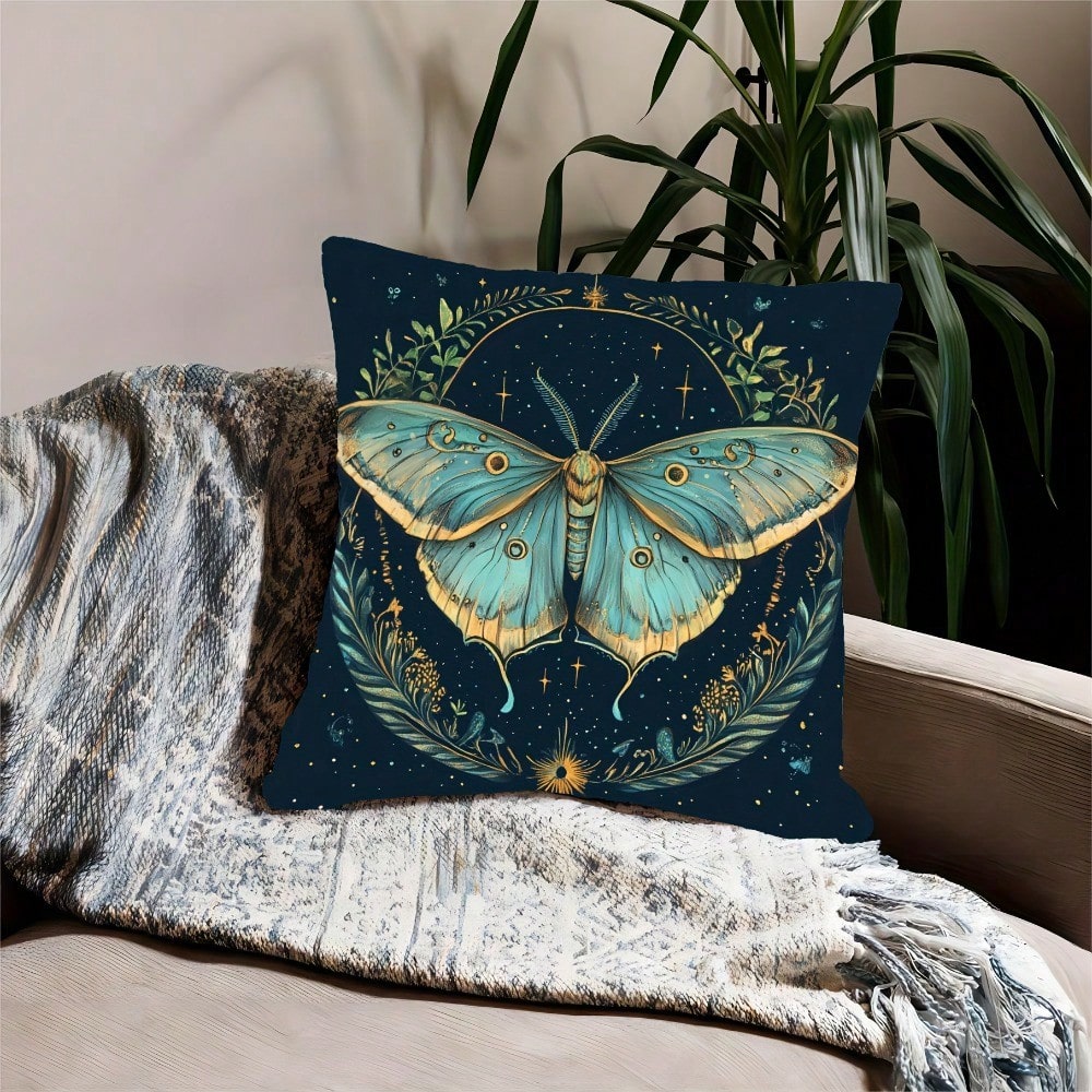 1pc 18x18 Inch Bohemian Moth & - Pillow Insert 18X18 评论和价格