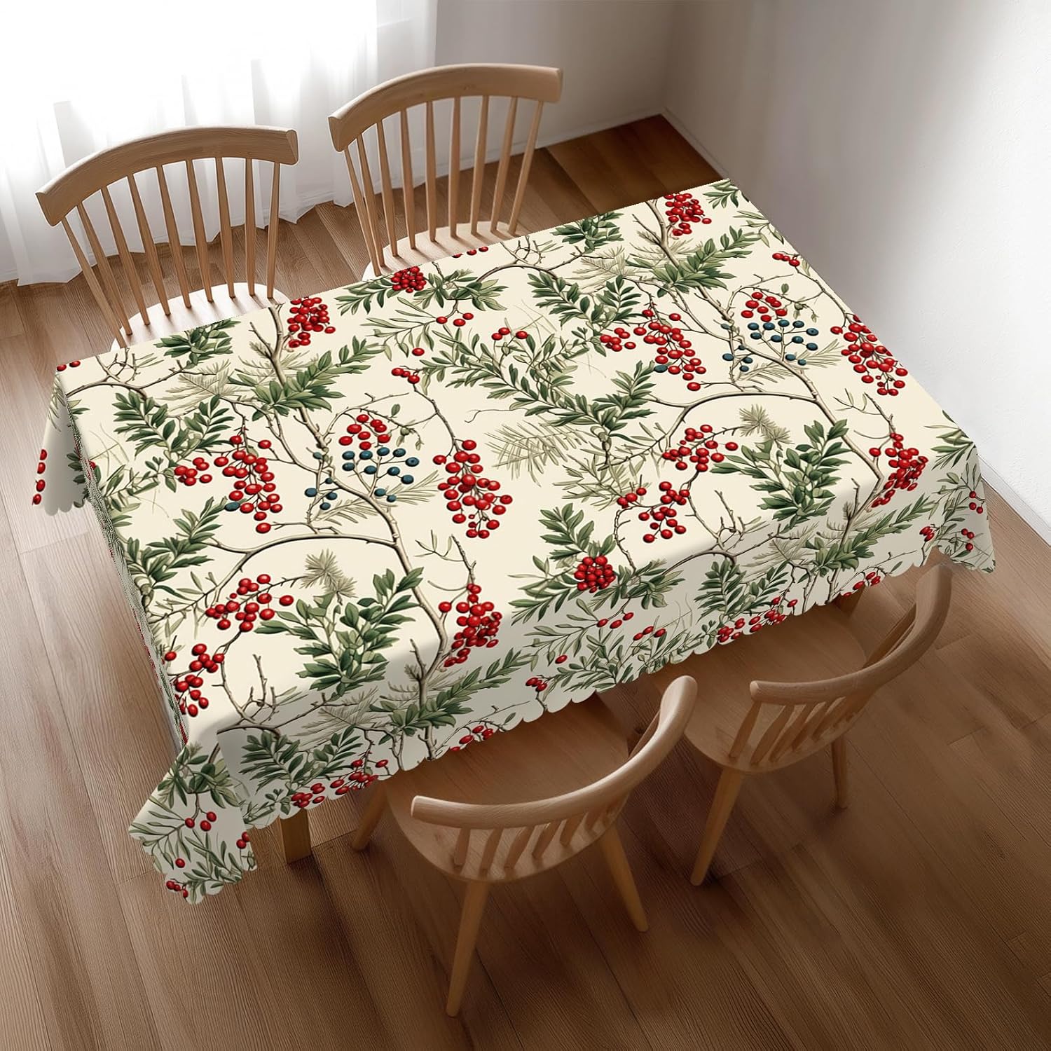 Watercolor Holly Berry Christm - Home Textiles Premium 评论和价格