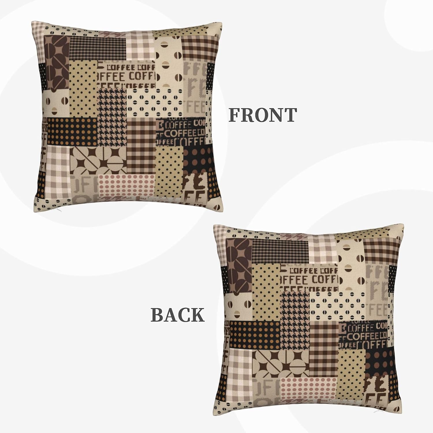 Coffee Time Throw Pillow Cover - Pillow Insert 18X18 评论和价格