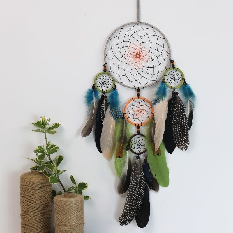 Vintage Multi-Circle Feather D - Home Textiles Usa 评论和价格